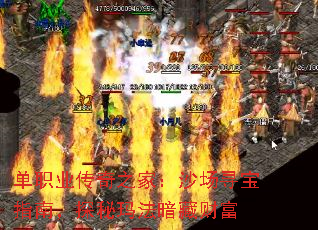 单职业传奇之家:沙场寻宝指南,探秘玛法暗藏财富 单职业传奇之家:沙场寻宝指南,探秘玛法暗藏财富
