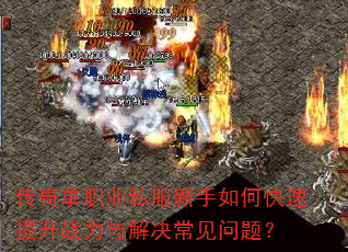 传奇单职业私服新手如何快速提升战力与解决常见问题? 传奇单职业私服新手如何快速提升战力与解决常见问题?