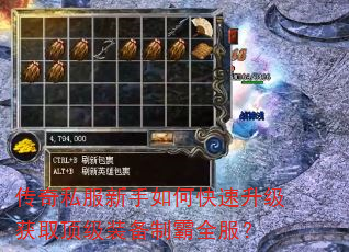 传奇私服新手如何快速升级获取顶级装备制霸全服? 传奇私服新手如何快速升级获取顶级装备制霸全服?