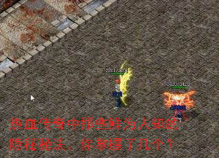 热血传奇中那些鲜为人知的隐秘秘诀,你掌握了几个? 热血传奇中那些鲜为人知的隐秘秘诀,你掌握了几个?