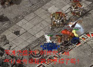 网通仿盛大1.80传奇,这些打金升级秘籍你掌握了吗? 网通仿盛大1.80传奇,这些打金升级秘籍你掌握了吗?