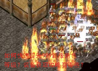 如何快速提升999新服角色等级?装备获取攻略有哪些? 如何快速提升999新服角色等级?装备获取攻略有哪些?