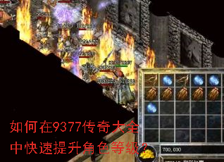 如何在9377传奇大全中快速提升角色等级? 如何在9377传奇大全中快速提升角色等级?