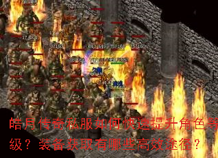 皓月传奇私服如何快速提升角色等级?装备获取有哪些高效途径? 皓月传奇私服如何快速提升角色等级?装备获取有哪些高效途径?
