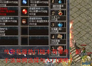 ����˽�����Ű汾����Щ�����ָ����ѡ�������Ź��ԣ�