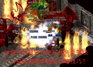 如何快速提升传奇私服角色等级?公益服有哪些独家攻略技巧? 如何快速提升传奇私服角色等级?公益服有哪些独家攻略技巧?